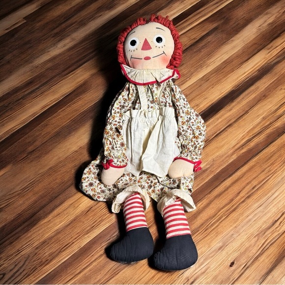 Vintage 27" Raggedy Ann Pajama Bag Doll 🧺 Rare HTF - Picture 12 of 12